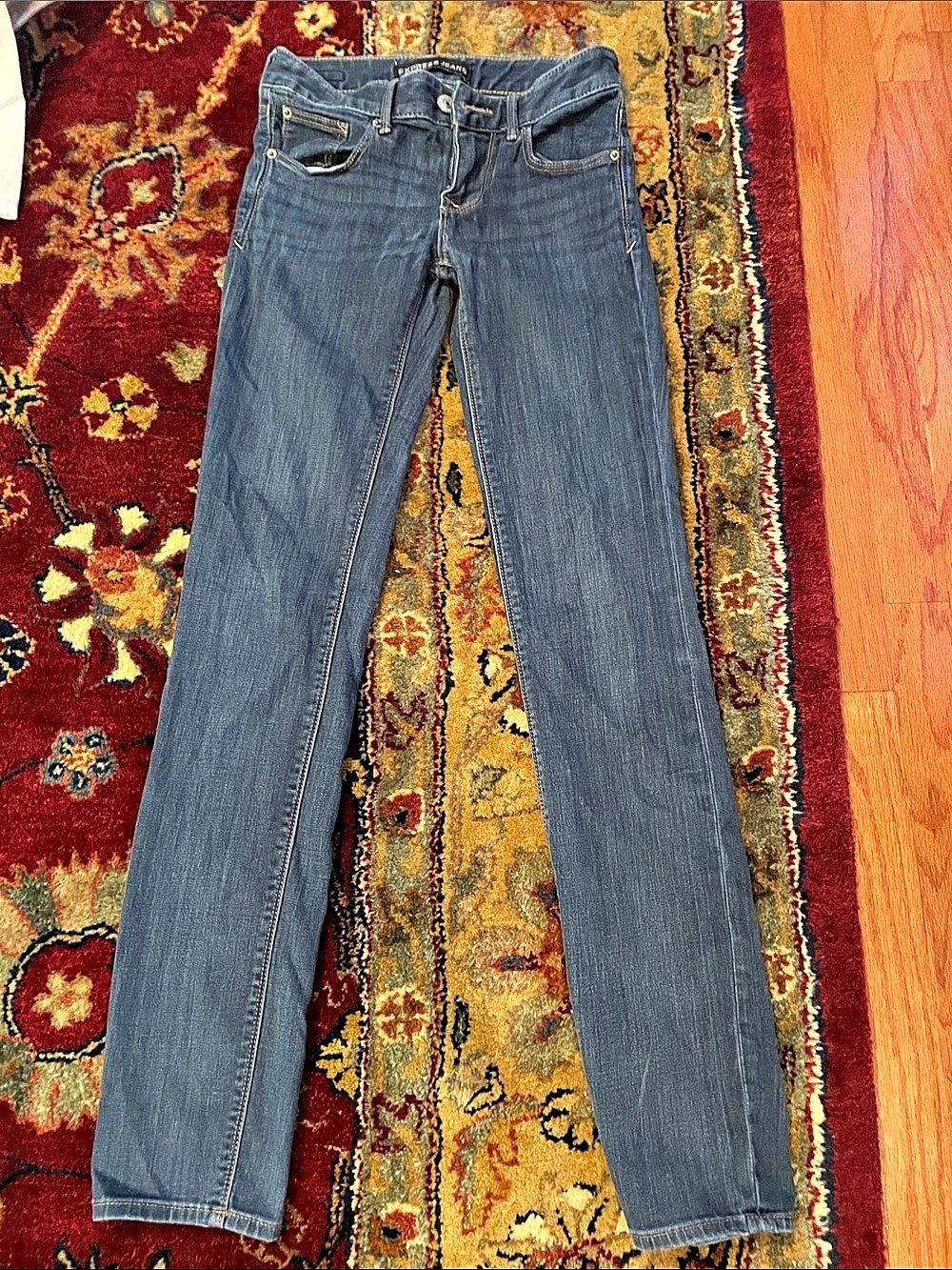 Express Jeans Boot Cut in Blue Waist 00L